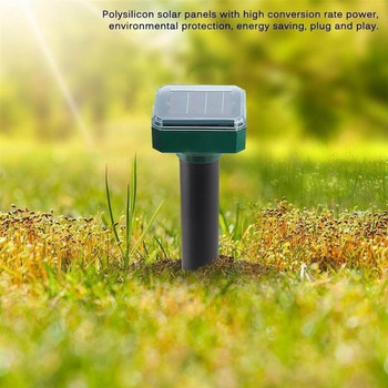 10 Pack Outdoor Solar Ultrasonic Pest Repeller Snake Repeller for Lawn Garden Courtyard Farm CNIM Hot