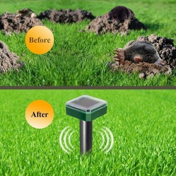 10 Pack Outdoor Solar Ultrasonic Pest Repeller Snake Repeller for Lawn Garden Courtyard Farm CNIM Hot