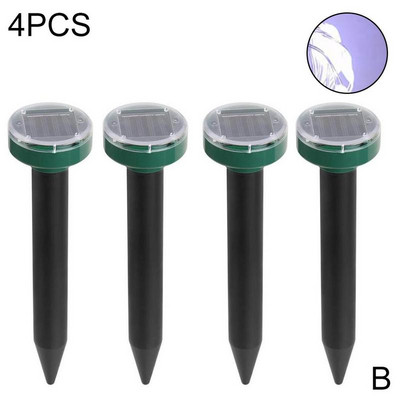 1/2/4/8 vnt Kurmių žiurkes atbaidanti saulės ultragarso atbaidymo priemonė Spike Garden