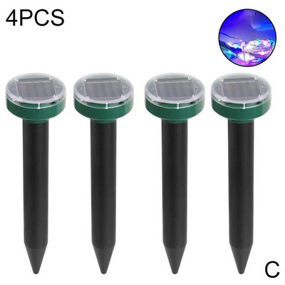 1/2/4/8 vnt Kurmių žiurkes atbaidanti saulės ultragarso atbaidymo priemonė Spike Garden