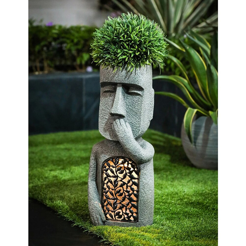 Vidi Hear Speak No Evil Vrt Uskršnji otok Kipovi Kreativni vrt Skulptura od smole Vanjska dekoracija Vrtni pribor Jardin