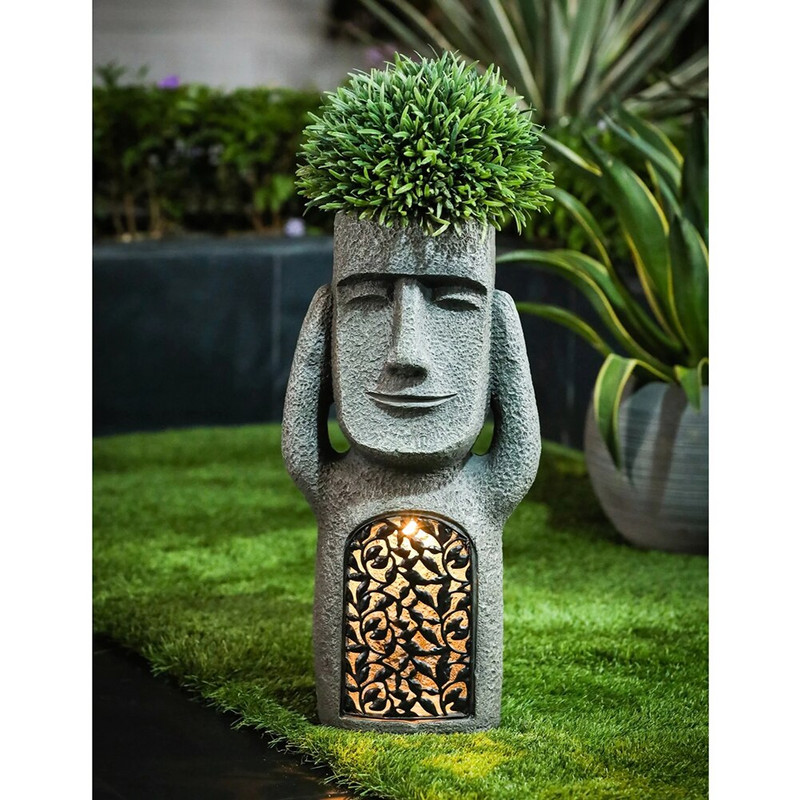 Vidi Hear Speak No Evil Vrt Uskršnji otok Kipovi Kreativni vrt Skulptura od smole Vanjska dekoracija Vrtni pribor Jardin