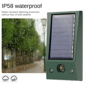 Mini Electronic Ultrasonic Bird Repellent IP66 Waterproof Pigeon Deterrent Ισχυρό LED που αναβοσβήνει Ελεγκτής παρασίτων για τον έλεγχο της αυλής