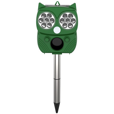 2/1 vnt Saulės gyvūnų repelentas Ultragarsinis PIR judesio jutiklis Paukščių kačių šunų atbaidiklis išgąsdinti gyvūnus lauko sodui