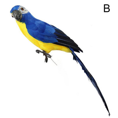 60 cm didelis imitacinis papūgos ornamentas, rankų darbo papūgos paukščio putplasčio plunksnos vejos figūrėlė gyvūnas paukštis sodo paukščių atramos dekoravimas