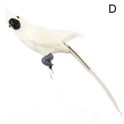 60 cm didelis imitacinis papūgos ornamentas, rankų darbo papūgos paukščio putplasčio plunksnos vejos figūrėlė gyvūnas paukštis sodo paukščių atramos dekoravimas