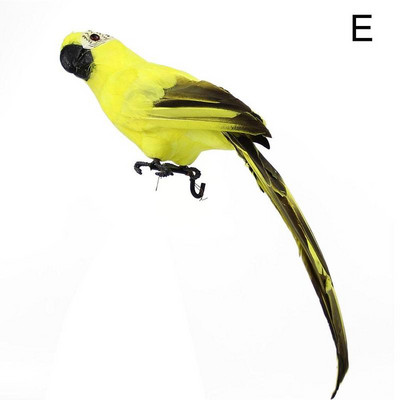 60 cm didelis imitacinis papūgos ornamentas, rankų darbo papūgos paukščio putplasčio plunksnos vejos figūrėlė gyvūnas paukštis sodo paukščių atramos dekoravimas