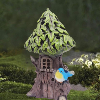 Craft Miniature House Solar Powered Led Light Garden Fairy Outdoor Walkway Διακόσμηση Διακοσμητικά Εξοχική κατοικία Χριστουγεννιάτικο Yar Z9e6