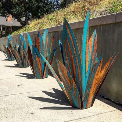 35 cm-es DIY tuin dekoráció Art Tequila rusztikus szobor kerti dekoráció kültéri udvar szobor otthoni dekoráció