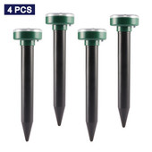 4vnt saulės energija varomas kenkėjų atmetimo ultragarsinis garsinis pelės kurmis vabzdžių kenkėjų graužikus atbaidantis LED šviesos atbaidiklis lauko lempų sodas