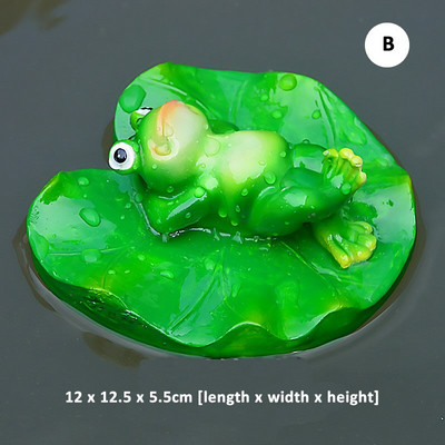 Miela dervos tvenkinio plūduriuojančių varlių statula lauko sodo dekoratyvinė vandens varlės skulptūra namų sodo parko dekoravimui