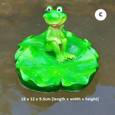 Miela dervos tvenkinio plūduriuojančių varlių statula lauko sodo dekoratyvinė vandens varlės skulptūra namų sodo parko dekoravimui