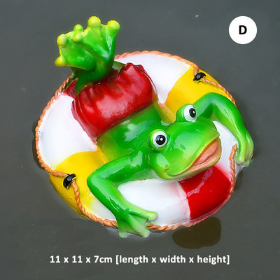 Miela dervos tvenkinio plūduriuojančių varlių statula lauko sodo dekoratyvinė vandens varlės skulptūra namų sodo parko dekoravimui