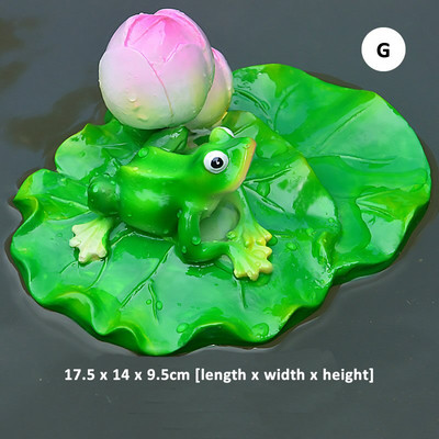 Miela dervos tvenkinio plūduriuojančių varlių statula lauko sodo dekoratyvinė vandens varlės skulptūra namų sodo parko dekoravimui