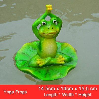 Miela dervos tvenkinio plūduriuojančių varlių statula lauko sodo dekoratyvinė vandens varlės skulptūra namų sodo parko dekoravimui