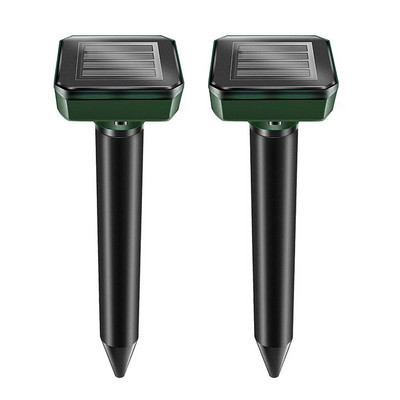 1-5X ultragarsinis gyvūnų gaudyklės atbaidiklis lauke, kačių, šunų pelių, triušių atbaidymo priemonė, saulės energija varoma baidyklė