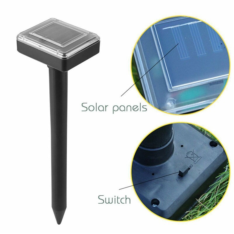 1 vnt Ultragarsinis atbaidantis gyvatė, vandeniui atsparus kurmis atbaidantis Taupe saulės energijos atbaidymo priemonė, atbaidanti kurmius žiurkes pelėms gyvatėms sodo įrankiai