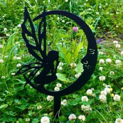Vilinski vrt Metalne željezne rukotvorine Privjesak Vrtna dekoracija Unutarnji i vanjski ukrasi Zanimljivi vrući vrtni kipovi i skulpture