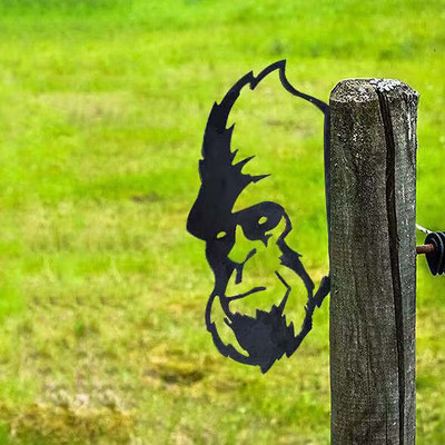 Ūkis žvilgčiojanti karvė Balkono kiemas Dekoratyvinis metalinis Sodo Meno Apsauga Kabantys Papuošalai Karikatūros Lauko Statulos Namų Meno Papuošalai