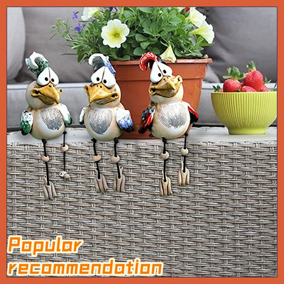 2022 New Chicken Farm Farm Art-Backyard Dekoráció Udvari csirke dekoráció Kerti szobrok Szabadtéri udvari táj szobrok