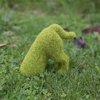 Διακοσμητικό Puppy Dog Topiary Flocking Dog Sculptures Άγαλμα Νερό Διακοσμητικό για κατοικίδια Κήπος Διακόσμηση γκαζόν