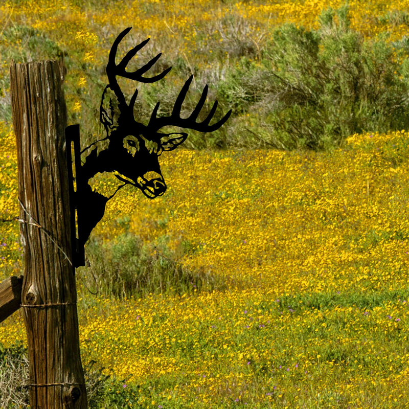 Ukrasi za vrt Farma na otvorenom Životinje koje vire Goveda Metalna umjetnost Vanjski vrtni privjesak Umjetničko dvorište Kolci za travnjak Dekor #T1P