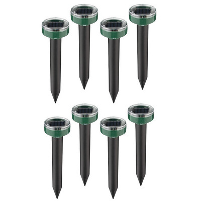 1/2/8 vnt Saulės ultragarsinis žiurkių atbaidiklis lauko LED saulės gyvačių repeleris veisimo ūkyje