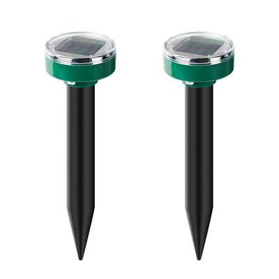 Päikeseenergial töötav ultraheli näriliste peletaja 2 tk 4 tk õue aiahiire kahjuritõrjevahend õue LED valgustõrjuja