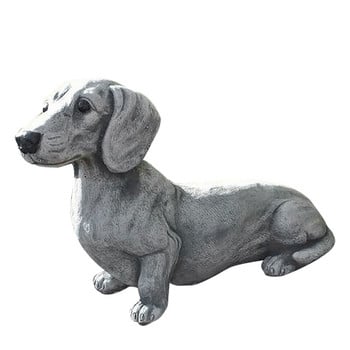 Статуя на френски булдог Градински декор Смола Занаяти Любител на кучета Подарък Скулптура Вътрешна морава Вътрешен двор Декорация на дома SCVD889