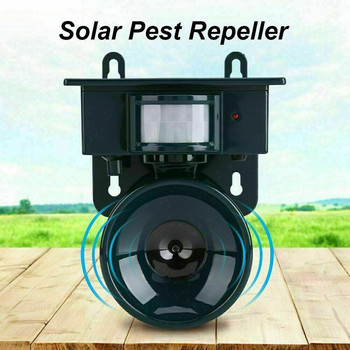 Solar Pest Repeller Garden Solar Bird Repeller Ultrasonic Sonic Deterrent Scarer Animal Cat Dog Fox Repellent Birds Repel