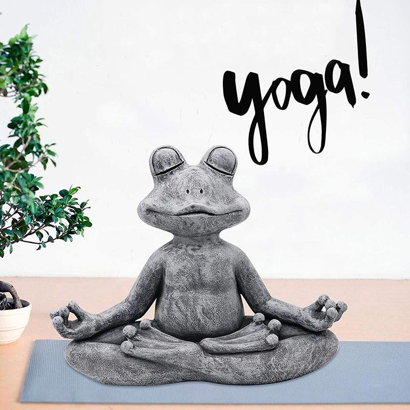 2022 Noua Figurină Broasca de Grădină Rășină Zen Yoga Broasca Statuie Grădină Decorare Grădină Sculptură în aer liber Decor Home Ornamente de interior