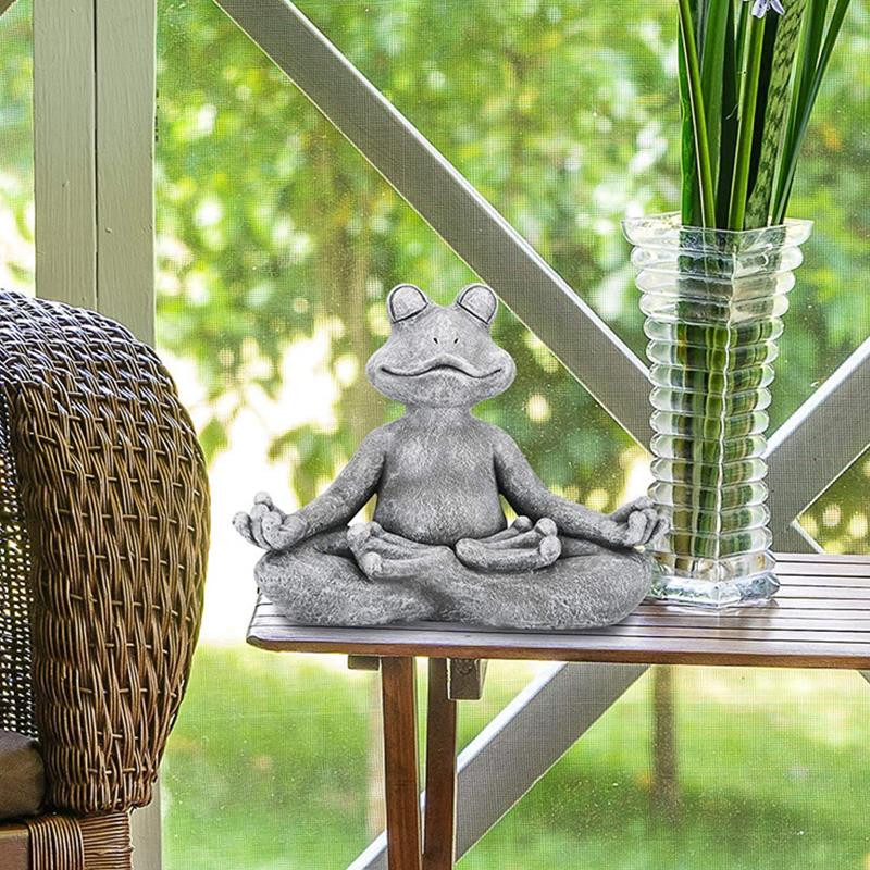 2022 Noua Figurină Broasca de Grădină Rășină Zen Yoga Broasca Statuie Grădină Decorare Grădină Sculptură în aer liber Decor Home Ornamente de interior