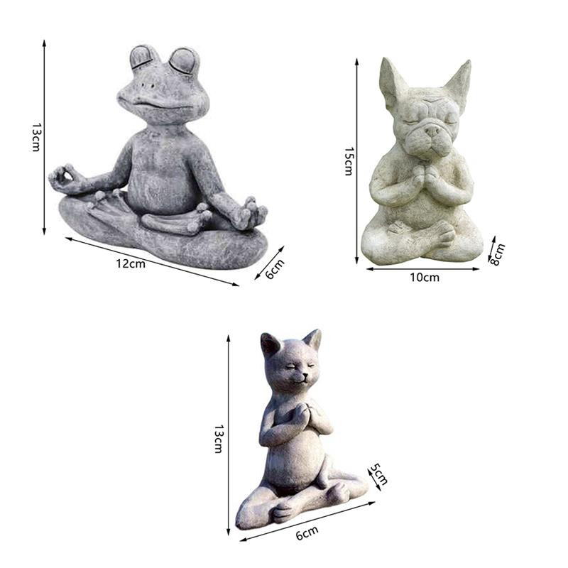 2022 Noua Figurină Broasca de Grădină Rășină Zen Yoga Broasca Statuie Grădină Decorare Grădină Sculptură în aer liber Decor Home Ornamente de interior