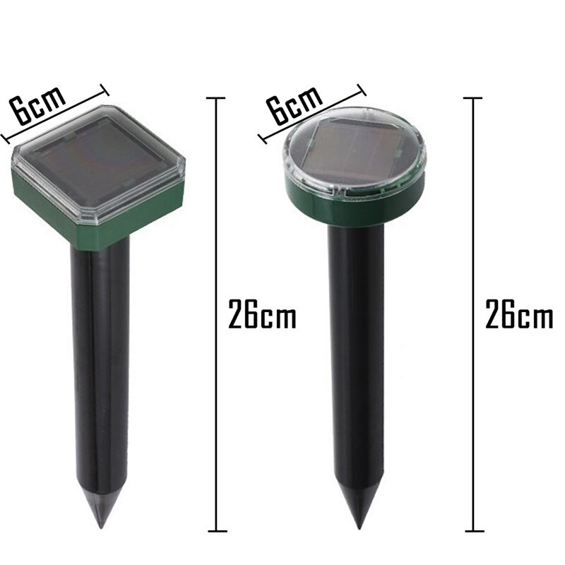 Ultragarsinis saulės energijos pelės atbaidiklis lauko sodo kiemo kurmio žiurkės graužikams su saulės energijos skydeliu lauko repelentu