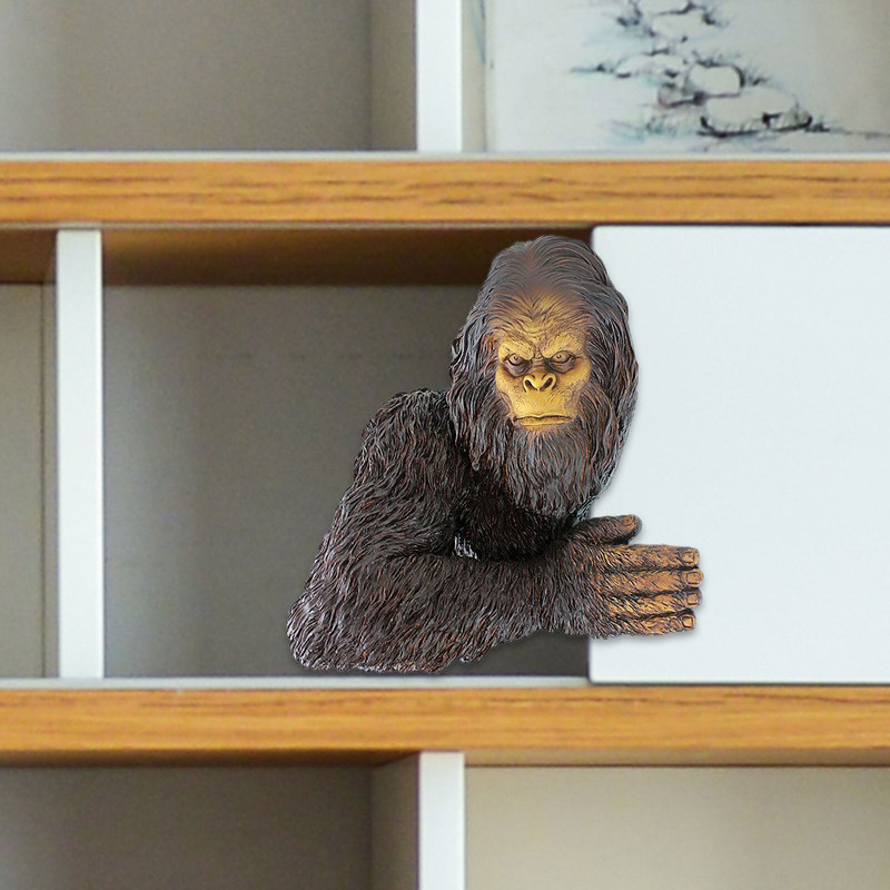 Lauko sodo Gorilos statula Dervos statula Gyvūno Beždžionės Statulėlės Skulptūra Ornamentas kiemo vejos kiemo meno dekoravimui