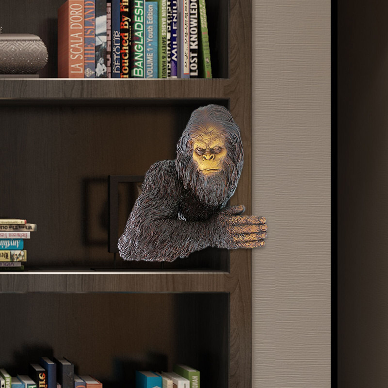Lauko sodo Gorilos statula Dervos statula Gyvūno Beždžionės Statulėlės Skulptūra Ornamentas kiemo vejos kiemo meno dekoravimui