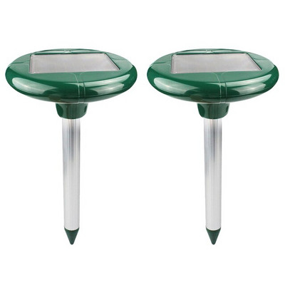 4 bucăți respingător solar în aer liber, respingător cu ultrasunete pentru șarpe, rezistent la apă, împotriva aluniței, în curte, pentru șobolani, șoareci, respingător pentru șoareci