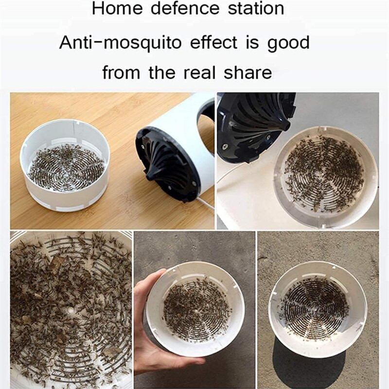 LED лампа против комари с вентилатор против комари USB мухоекстрактор Електрически убиец на насекоми Безрадиационен репелент за дома