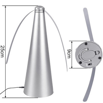Ανεμιστήρας κουνουπιών Απωθητικό παράσιτο USB Φόρτιση Προστατευτικό Τροφίμων Επιτραπέζιο ανεμιστήρα Εξωτερική κουζίνα Φρούτα καλοκαιρινά έντομα Απωθητικό ανεμιστήρα