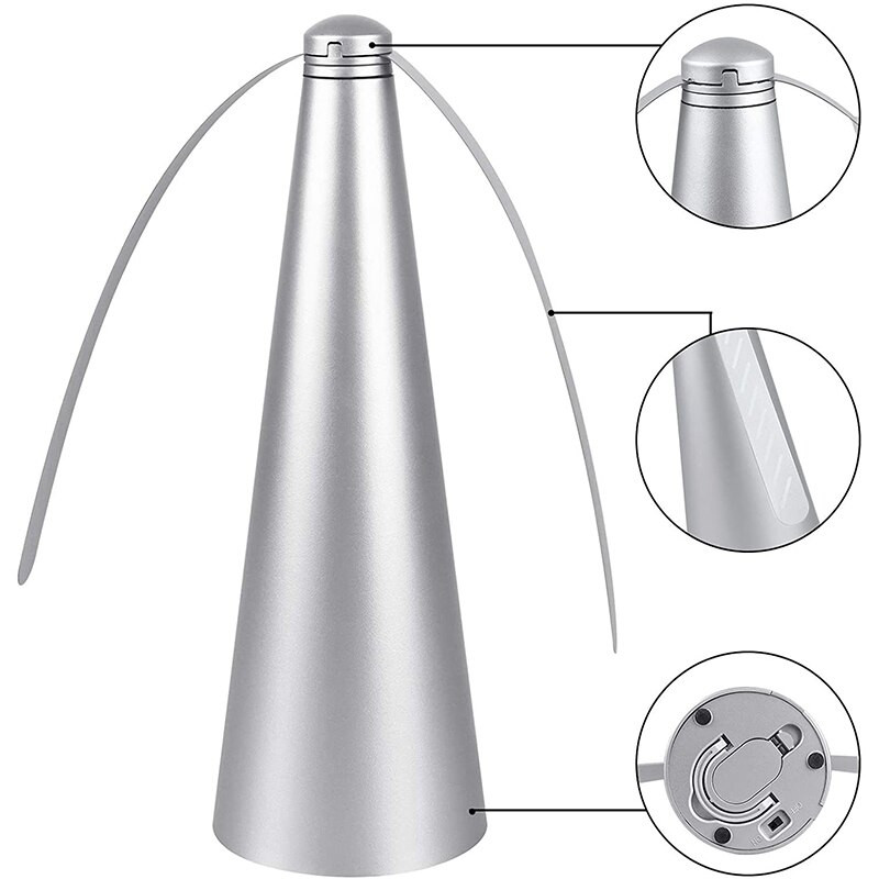 Ventilator respingător pentru țânțari dăunători și insecte, cu încărcare USB Protector pentru alimente, ventilator de birou, bucătărie în aer liber, fructe de vară, ventilator pentru respingere a insectelor insectelor.