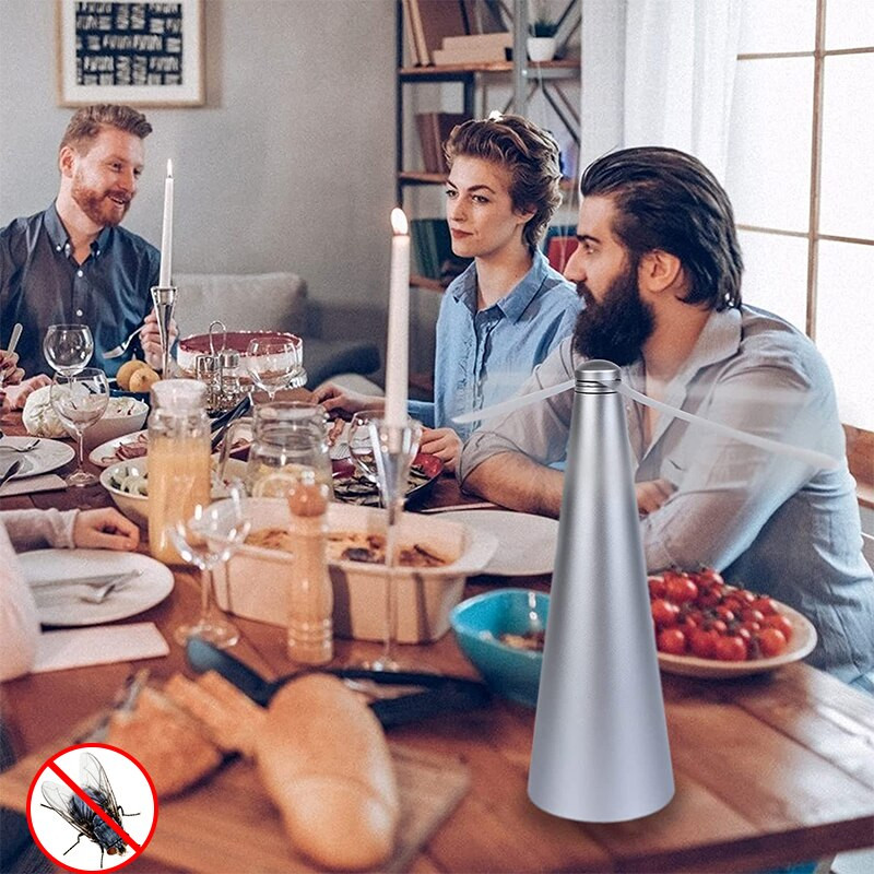 Ventilator respingător pentru țânțari dăunători și insecte, cu încărcare USB Protector pentru alimente, ventilator de birou, bucătărie în aer liber, fructe de vară, ventilator pentru respingere a insectelor insectelor.