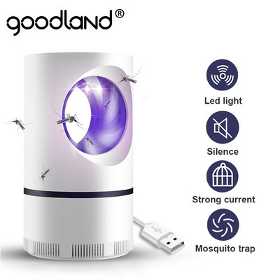„Goodland“ uodų žudymo lempa elektrinė uodų gaudyklė nuo uodų gaudyklė su USB maitinimo LED vabzdžių žudymo lempa miegamajam