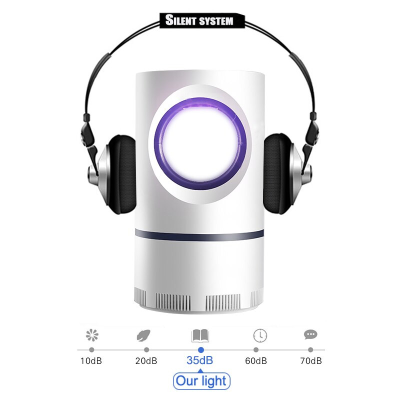 „Goodland“ uodų žudymo lempa elektrinė uodų gaudyklė nuo uodų gaudyklė su USB maitinimo LED vabzdžių žudymo lempa miegamajam