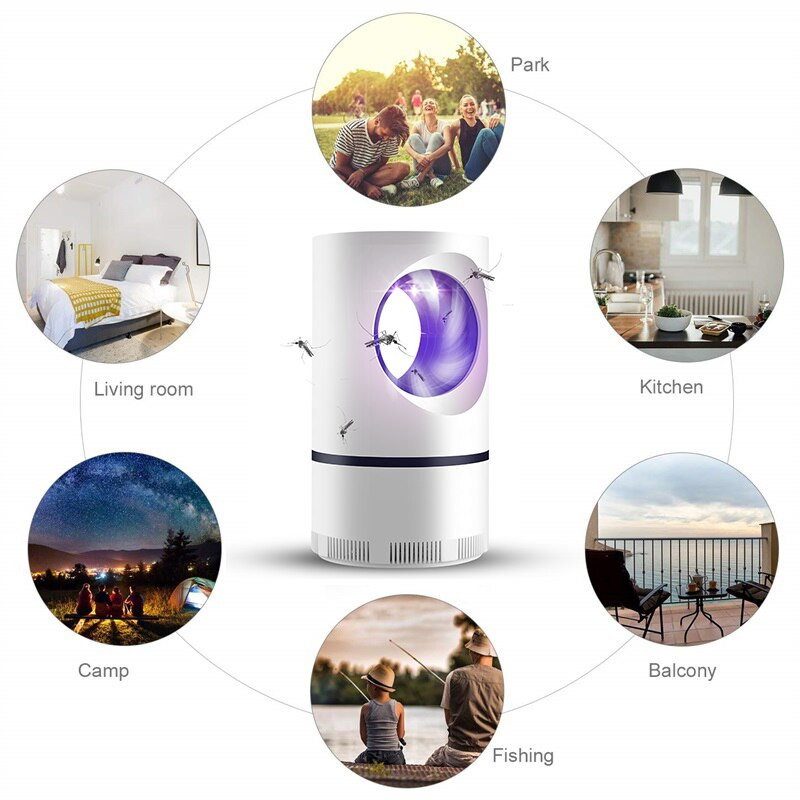 „Goodland“ uodų žudymo lempa elektrinė uodų gaudyklė nuo uodų gaudyklė su USB maitinimo LED vabzdžių žudymo lempa miegamajam