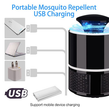 Ηλεκτρική αντικουνουπική συσκευή USB Αντικουνουπικό Αντικουνουπικό Παγίδα εξαγωγής λαμπτήρων εξολόθρευσης κουνουπιών για οικιακή προστασία εξωτερικού χώρου