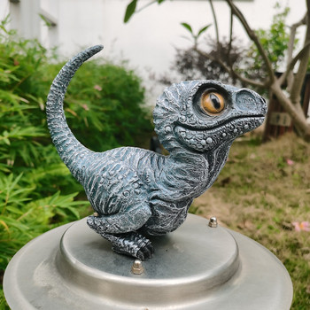 Статуя на фигурка на динозавър от смола Забавна статуя на динозавър Анимационна скулптура за декорация на градината на открито Домашен декор