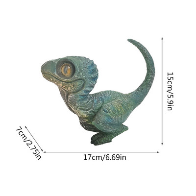 Dervos dinozauro figūrėlės statula Juokinga dinozauro statula Animacinio filmo skulptūra lauko sodo papuošimui namų dekoravimui