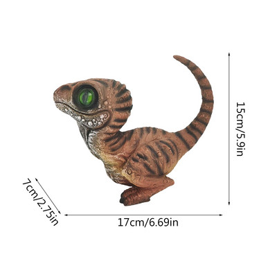 Dervos dinozauro figūrėlės statula Juokinga dinozauro statula Animacinio filmo skulptūra lauko sodo papuošimui namų dekoravimui