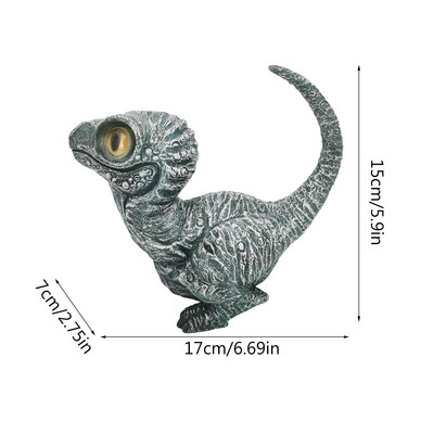 Dervos dinozauro figūrėlės statula Juokinga dinozauro statula Animacinio filmo skulptūra lauko sodo papuošimui namų dekoravimui