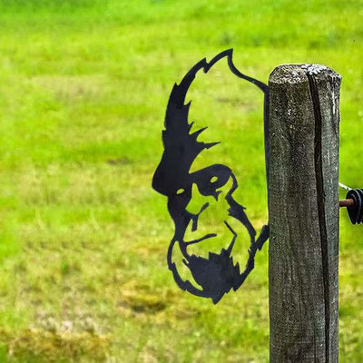 Kerti dekoráció kültéri kerti szobrok ló bárány csirke kutya fém díszkert fa cölöp dugó medál dekoráció